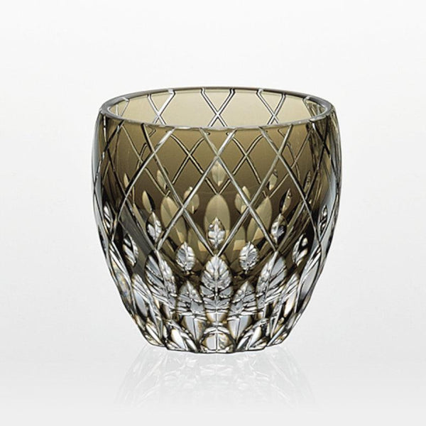 [清酒杯] Hideaki Shinozaki傳統工匠的Enrai（遙遠的雷聲）|江戶切割玻璃|卡加米水晶