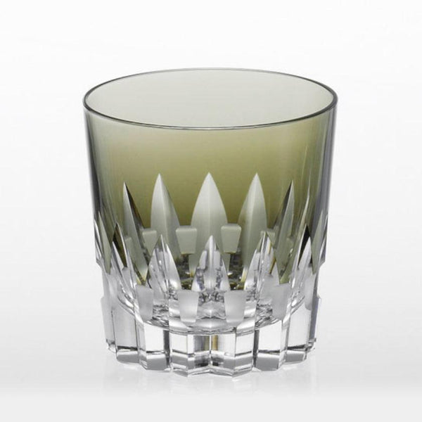 [岩石玻璃]威士忌玻璃古老的平行雜交（黑色）|江戶切割玻璃|卡加米水晶