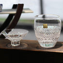 [SAKE BOTTLE] SAKE SET FISH SCALES | EDO KIRIKO | KAGAMI CRYSTAL