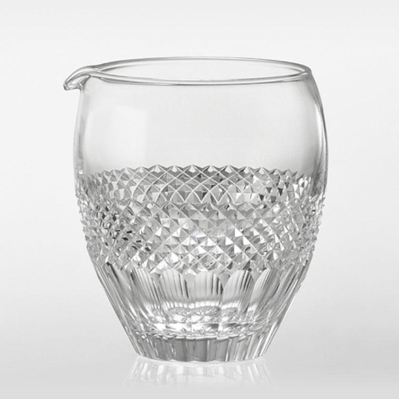 [清酒瓶]清酒套魚秤|江戶切割玻璃|卡加米水晶