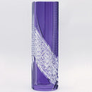 [VASE] SINGLE FLOWER VASE HEMP LEAVES & TETRAGONAL BASKET WEAVE | EDO KIRIKO | KAGAMI CRYSTAL
