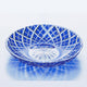 [DISHES] LAYERED BAMBOO FENCE (BLUE) | EDO KIRIKO | KAGAMI CRYSTAL