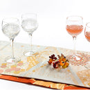 [GLASS] PAIR OF WINE GLASSES HAGOROMO | EDO KIRIKO | KAGAMI CRYSTAL