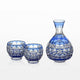 [Sake Bottle] Sake Set Tama Mai의 Hideaki Shinozaki 전통 공예의 마스터 | 에도 키리코 | 카가미 크리스탈
