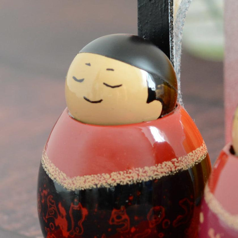 [DOLL] MINI HINA DECORATION (BLACK , RED) | YASUHARU MASUKAWA | TSUGARU NURI