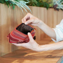 [POUCH] KOKKARA (RED) | YAEYAMA MINSAH (TEXTILES) | AZAMIYA