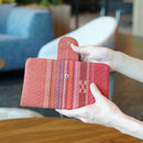 [CARD CASE] KOKKARA (RED) | YAEYAMA MINSAH (TEXTILES) | AZAMIYA