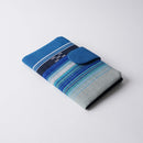 [CARD CASE] MINAMI-KAZE (BLUE) | YAEYAMA MINSAH (TEXTILES) | AZAMIYA