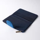 [CARD CASE] MINAMI-KAZE (BLUE) | YAEYAMA MINSAH (TEXTILES) | AZAMIYA