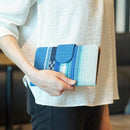 [CARD CASE] MINAMI-KAZE (BLUE) | YAEYAMA MINSAH (TEXTILES) | AZAMIYA