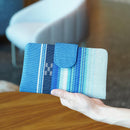 [CARD CASE] MINAMI-KAZE (BLUE) | YAEYAMA MINSAH (TEXTILES) | AZAMIYA