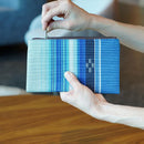 [CARD CASE] MINAMI-KAZE (BLUE) | YAEYAMA MINSAH (TEXTILES) | AZAMIYA