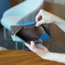 [CARD CASE] MINAMI-KAZE (BLUE) | YAEYAMA MINSAH (TEXTILES) | AZAMIYA