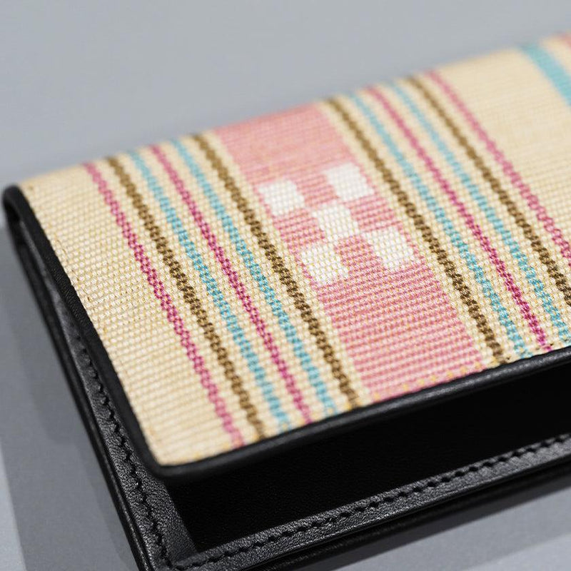 [CARD HOLDER]  NATSU-BANA (PINK) | YAEYAMA MINSAH (TEXTILES) | AZAMIYA