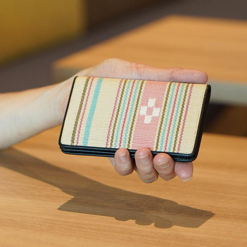 [CARD HOLDER]  NATSU-BANA (PINK) | YAEYAMA MINSAH (TEXTILES) | AZAMIYA