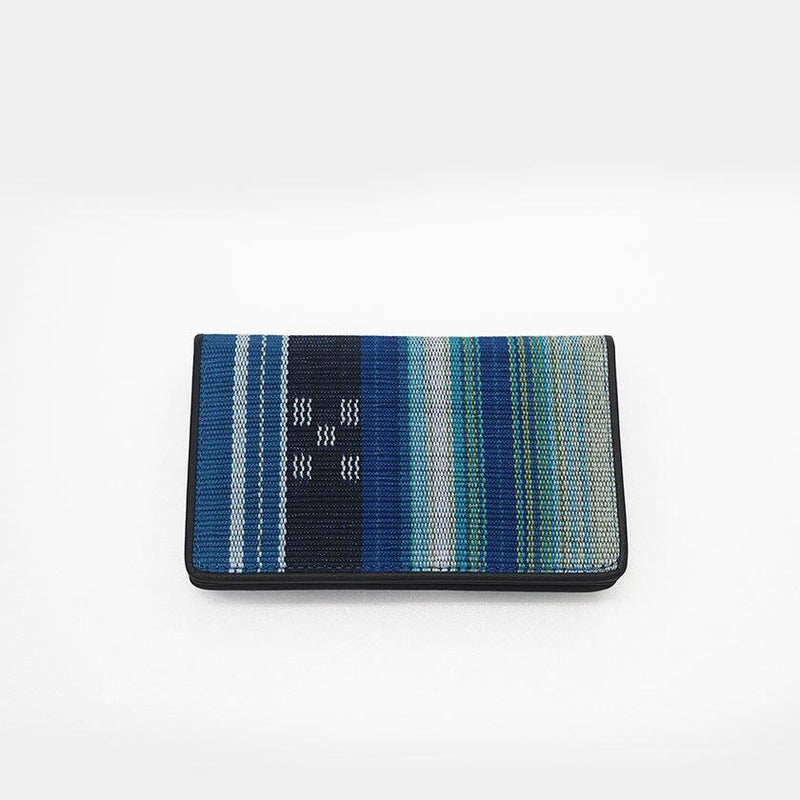 [CARD HOLDER]  MINAMIKAZE (BLUE) | YAEYAMA MINSAH (TEXTILES) | AZAMIYA