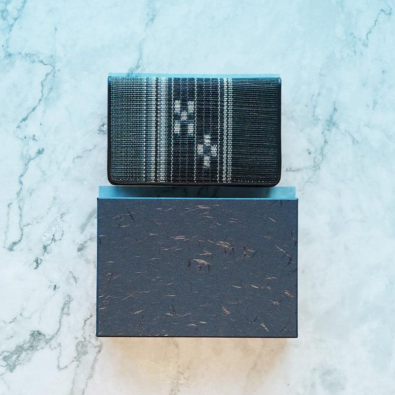 [CARD HOLDER]  YAKOBOKU (BLACK) | YAEYAMA MINSAH (TEXTILES) | AZAMIYA