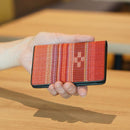 [CARD HOLDER]  KOKKARA (RED) | YAEYAMA MINSAH (TEXTILES) | AZAMIYA
