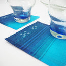 [COASTER] SEA GRADUATION 2-PIECE SET (LIGHT BLUE) | YAEYAMA MINSAH (TEXTILES) | AZAMIYA