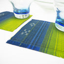 [COASTER] SEA GRADUATION 2-PIECE SET(YELLOW GREEN) | YAEYAMA MINSAH (TEXTILES) | AZAMIYA