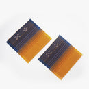 [COASTER] SEA GRADUATION 2-PIECE SET (ORANGE) | YAEYAMA MINSAH (TEXTILES) | AZAMIYA