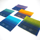 [COASTER] SEA GRADUATION 2-PIECE SET (ORANGE) | YAEYAMA MINSAH (TEXTILES) | AZAMIYA