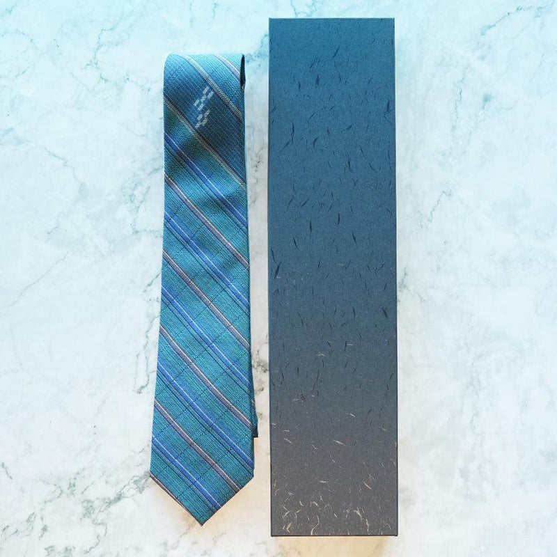 [TIE] INO (BLUE) | YAEYAMA MINSAH (TEXTILES) | AZAMIYA