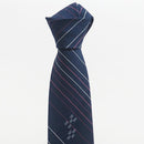 [TIE] PIN STRIPE (NAVY) | YAEYAMA MINSAH (TEXTILES) | AZAMIYA