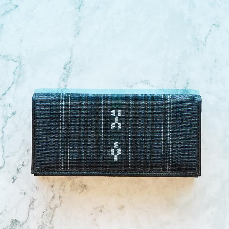 [錢包]長錢包yassami（黑色）| Azamiya | Yaeyama Minsaa（紡織品）
