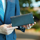 [WALLET] LONG WALLET YASSAMI (BLACK) | YAEYAMA MINSAH (TEXTILES) | AZAMIYA