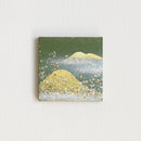 [ARTPANEL] SUMMER KIN-YAMA (GOLD MINE) GREEN S | GOLD AND SILVER DECORATIVE WORK| IPPINSHU