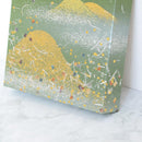[ARTPANEL] SUMMER KIN-YAMA (GOLD MINE) GREEN S | GOLD AND SILVER DECORATIVE WORK| IPPINSHU
