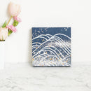 [ARTPANEL] SUMMER OH-NAMI (BIG WAVE) INDIGO S | GOLD AND SILVER DECORATIVE WORK| IPPINSHU
