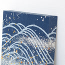 [ARTPANEL] SUMMER OH-NAMI (BIG WAVE) INDIGO S | GOLD AND SILVER DECORATIVE WORK| IPPINSHU