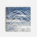 [ARTPANEL] SUMMER OH-NAMI (BIG WAVE) INDIGO L | GOLD AND SILVER DECORATIVE WORK| IPPINSHU