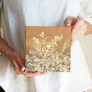 [ARTPANEL] AUTUMN AKI-KUSA (AUTUMN FLOWERS) BROWN S | GOLD AND SILVER DECORATIVE WORK| IPPINSHU