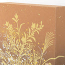 [ARTPANEL] AUTUMN AKI-KUSA (AUTUMN FLOWERS) BROWN S | GOLD AND SILVER DECORATIVE WORK| IPPINSHU