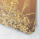 [ARTPANEL] AUTUMN AKI-KUSA (AUTUMN FLOWERS) BROWN S | GOLD AND SILVER DECORATIVE WORK| IPPINSHU