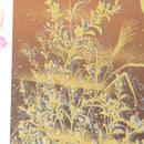 [ARTPANEL] AUTUMN AKI-KUSA (AUTUMN FLOWERS) BROWN L | GOLD AND SILVER DECORATIVE WORK| IPPINSHU
