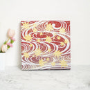 [ARTPANEL] AUTUMN TATSUTA-GAWA (RIVER AND MAPLE) RED L | GOLD AND SILVER DECORATIVE WORK| IPPINSHU