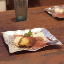 [LARGE PLATE (PLATTER)] SUZUGAMI 18×18 KAZAHANA | TAKAOKA BRONZE CASTING