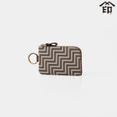 [WALLET] CHEVRON 7601 | KOUSHU INDEN (LACQUERED DEERSKIN CRAFTS)| INDEN-YA