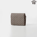 [WALLET] CHEVRON 7603 | KOUSHU INDEN (LACQUERED DEERSKIN CRAFTS)| INDEN-YA