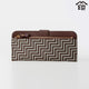 [กระเป๋าเงิน] เชฟรอน 7604 | Koushu Inden (งานฝีมือ Deerskin Lacquered) | inden-ya
