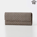 [WALLET] CHEVRON 7606 | KOUSHU INDEN (LACQUERED DEERSKIN CRAFTS)| INDEN-YA