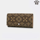 [WALLET] FOLKY 9123 | KOUSHU INDEN (LACQUERED DEERSKIN CRAFTS)| INDEN-YA