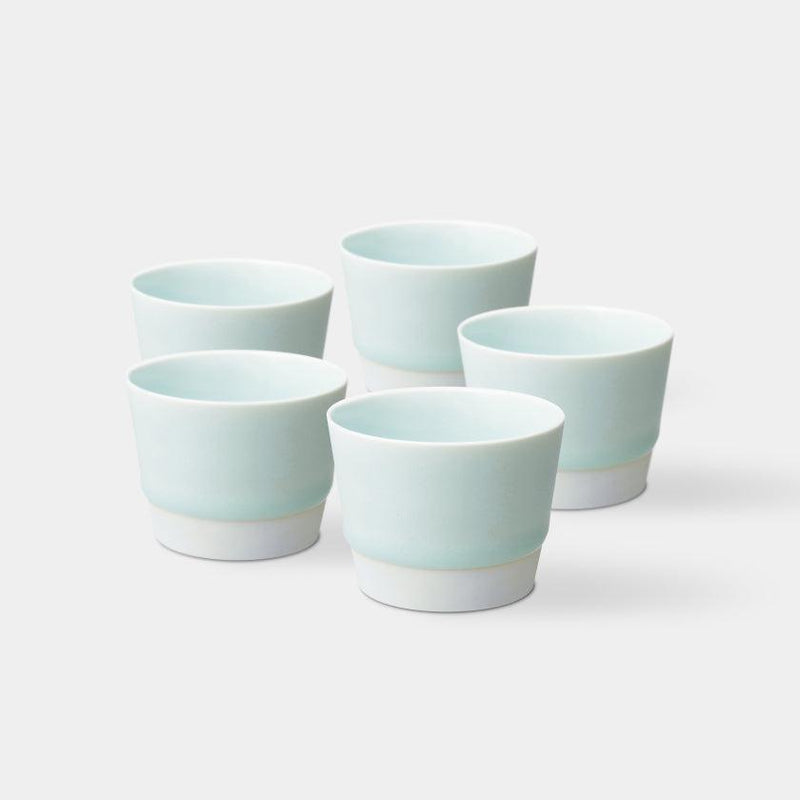 [CUP] ES CUP (S) BLUE SET OF 5 | HASAMI WARES| SAIKAI TOKI