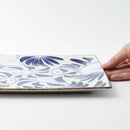 [DISHES] KARAKUSA SQUARE PLATE (L) | HASAMI WARES| SAIKAI TOKI