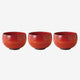 [BOWL SETS] AKAMAKI SET OF 3(RED) | HASAMI WARES| SAIKAI TOKI