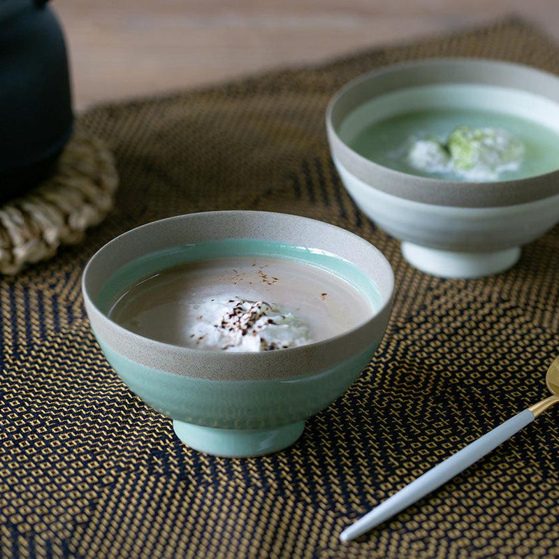 [BOWL SETS] POTTERY COFFEE-AU-LAIT PAIR | HASAMI WARES| SAIKAI TOKI